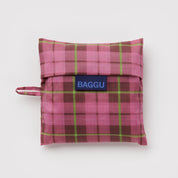 BAGGU Standard Reusable Bag (Azalea Pink Tartan)