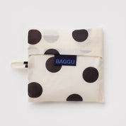 BAGGU Standard Reusable Bag (Cream and Black Polka Dot)