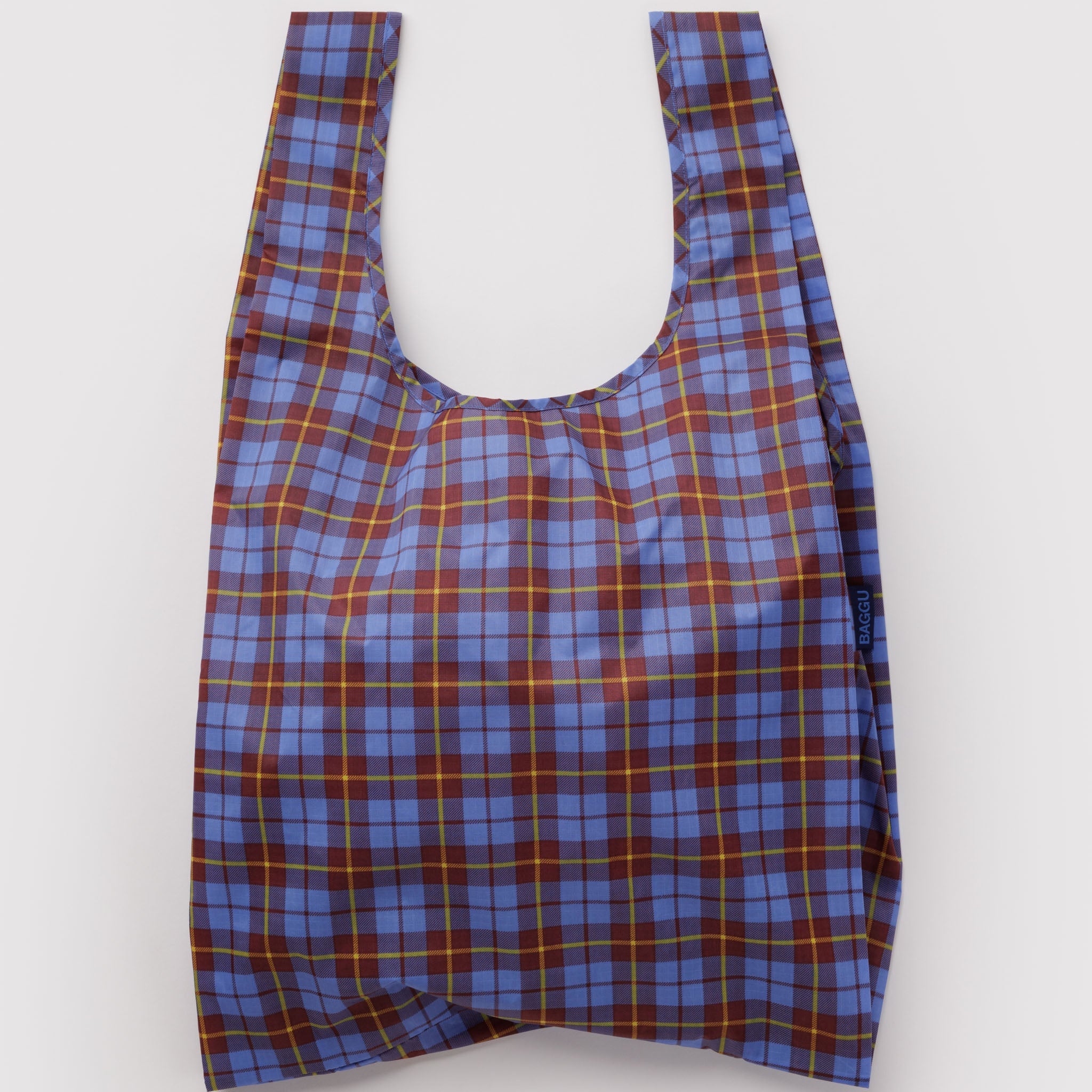BAGGU Standard Reusable Bag (Blue Tartan)