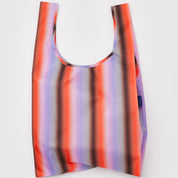 BAGGU Standard Reusable Bag (Gradient Stripe Poppy & Lilac)