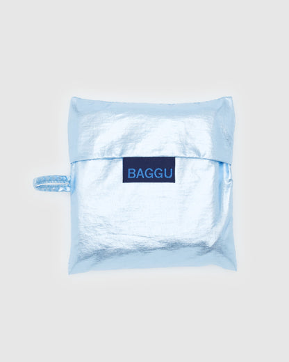 BAGGU Standard Reusable Bag (Metallic Light Blue)