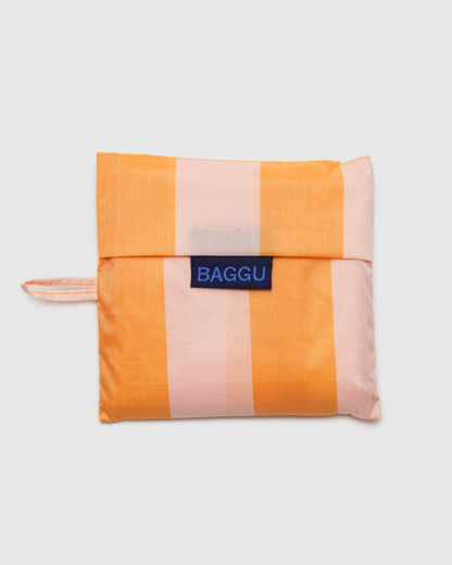 BAGGU Standard Reusable Bag (Tangerine Wide Stripe)