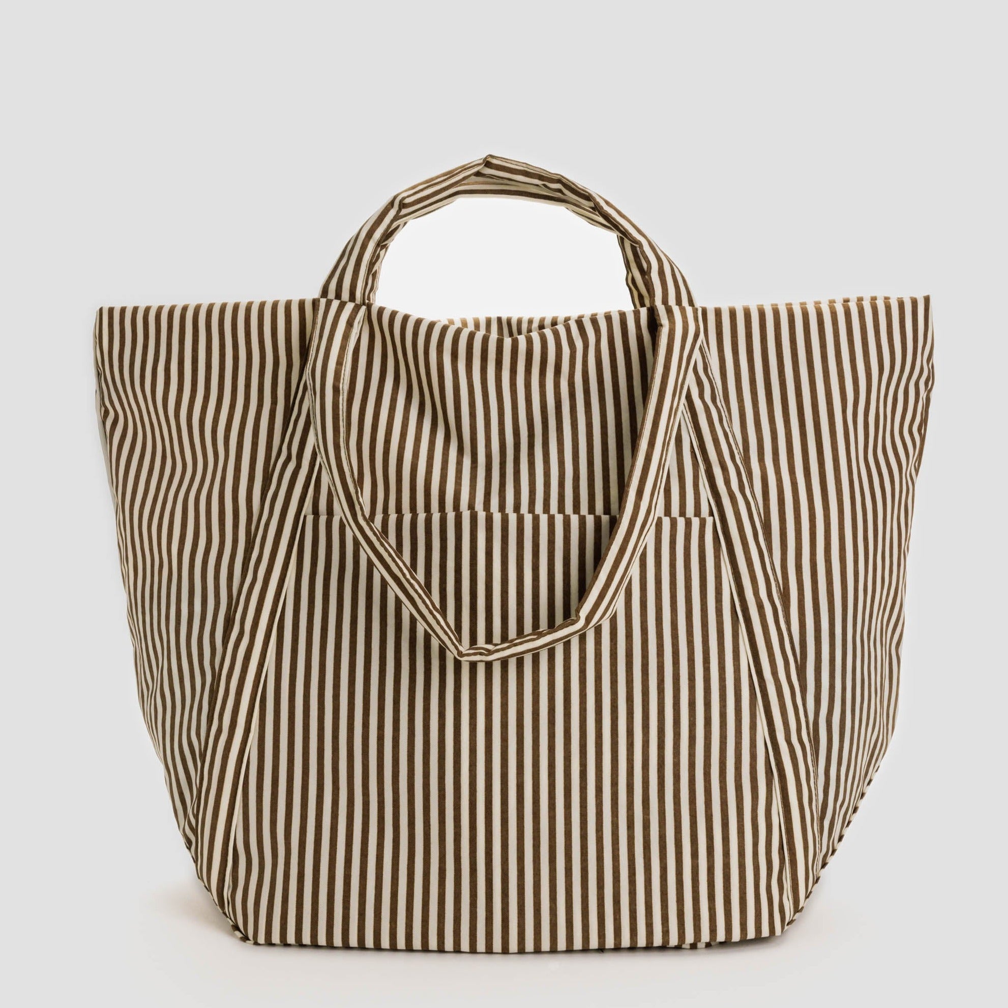BAGGU Travel Cloud Bag (Brown Stripe)