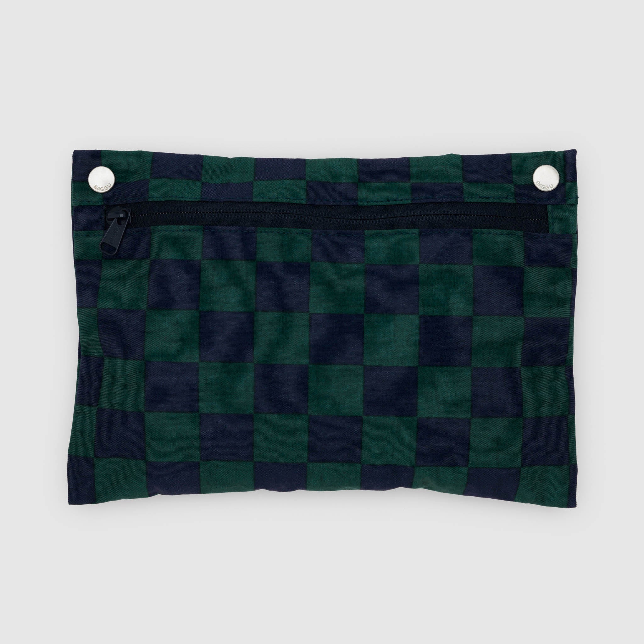 BAGGU Travel Cloud Bag (Navy Green Check)
