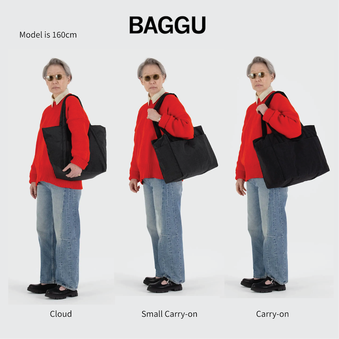 BAGGU Cloud Bag (Sage Stripe)