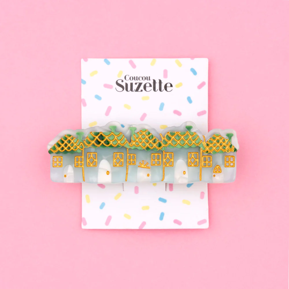 Coucou Suzette Hair Clip (Snowy Town)