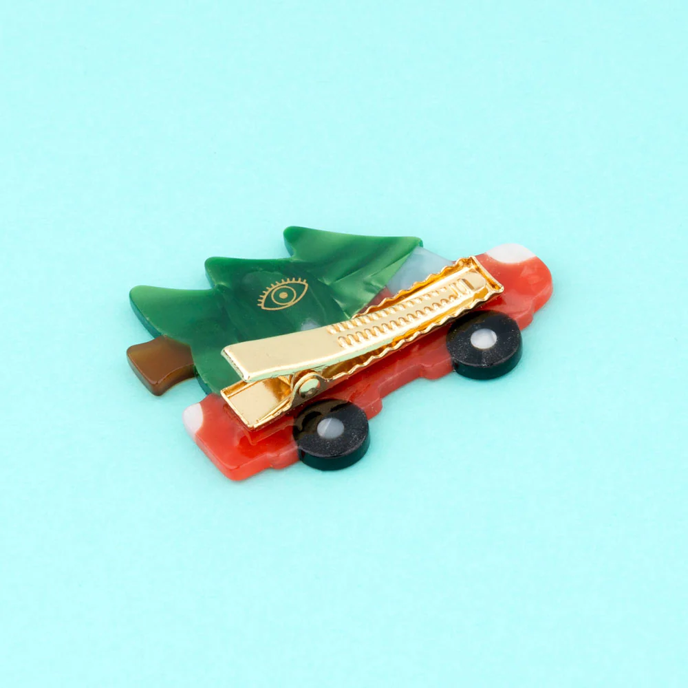 Coucou Suzette Hair Clip (Christmas Car)