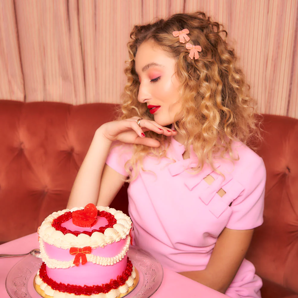 Coucou Suzette Hair Clip (Pink Ribbon)