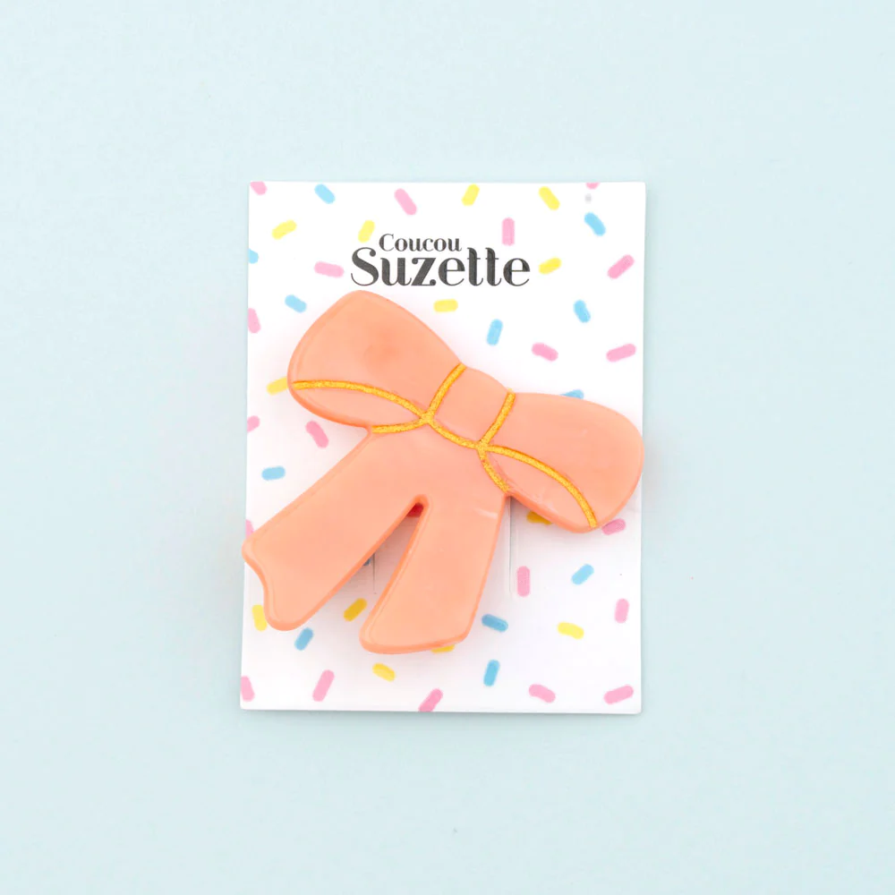 Coucou Suzette Hair Clip (Pink Ribbon)
