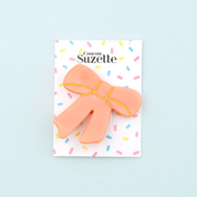 Coucou Suzette Hair Clip (Pink Ribbon)