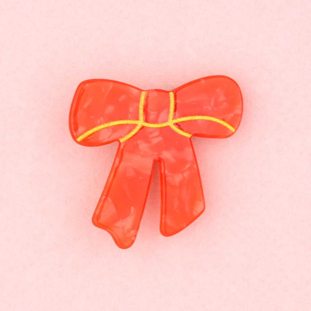 Coucou Suzette Hair Clip (Red Ribbon)