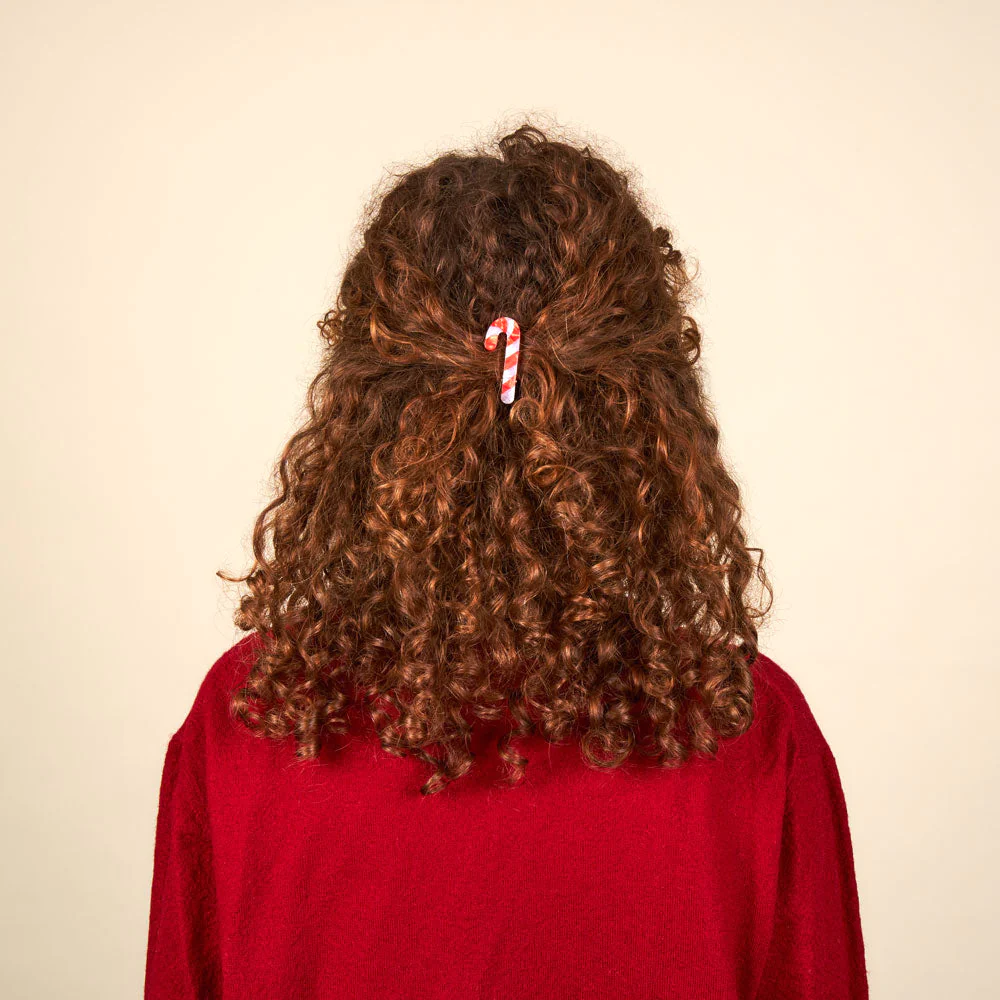 Hair Clip (Candy cane)