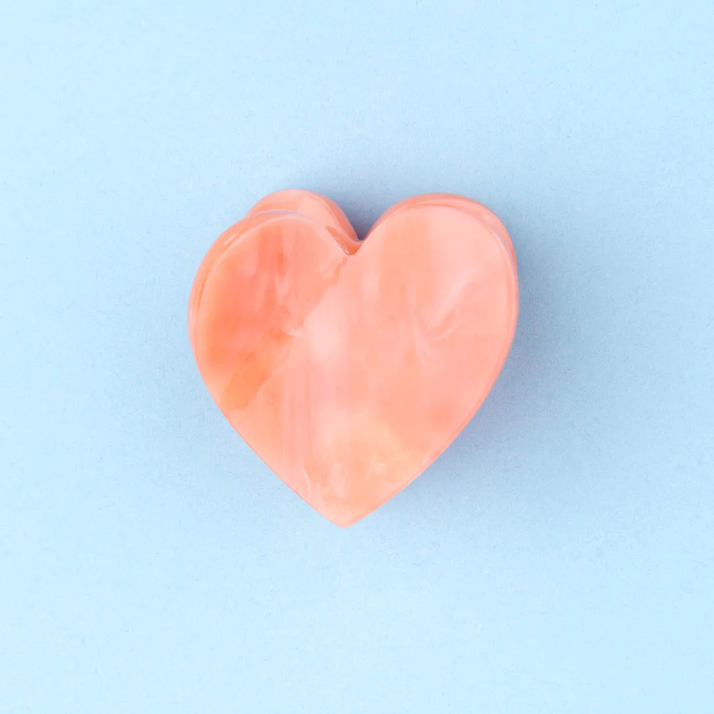 Coucou Suzette Mini Hair Claw (Pink Heart)