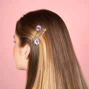 Coucou Suzette Hair Clip Bobby (Pansies)