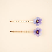 Coucou Suzette Hair Clip Bobby (Pansies)