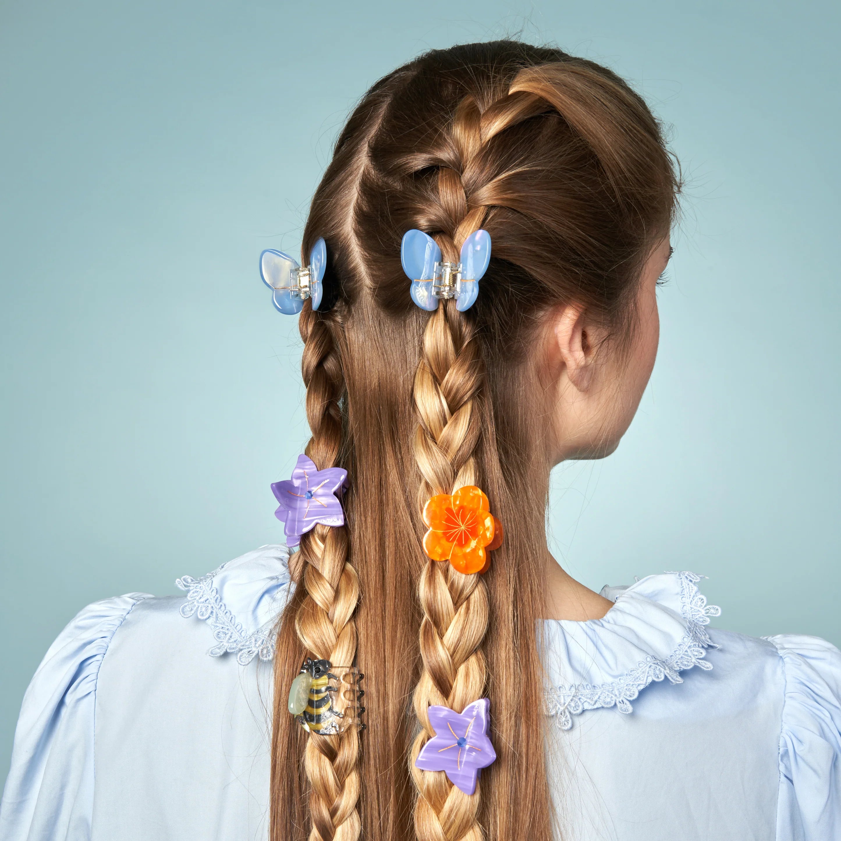 Coucou Suzette Mini Hair Claw (Belloflower)