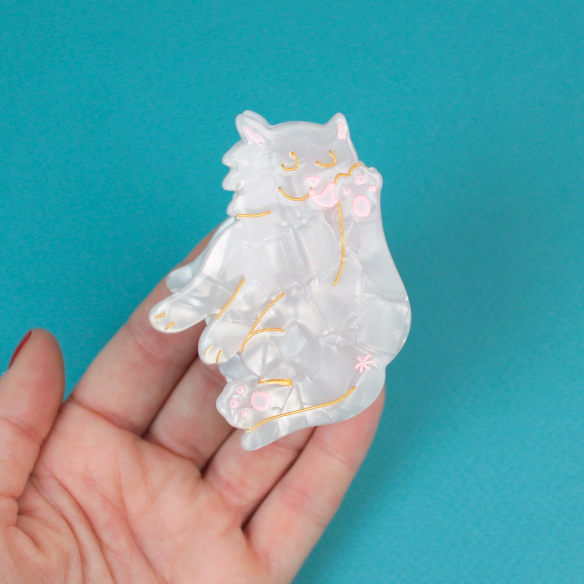 Hair Claw (White Cat)