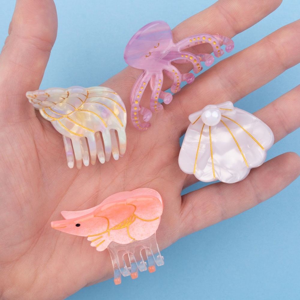 Mini Hair Claw (Shell)