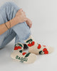 Crew Socks (Ecru Cherry)