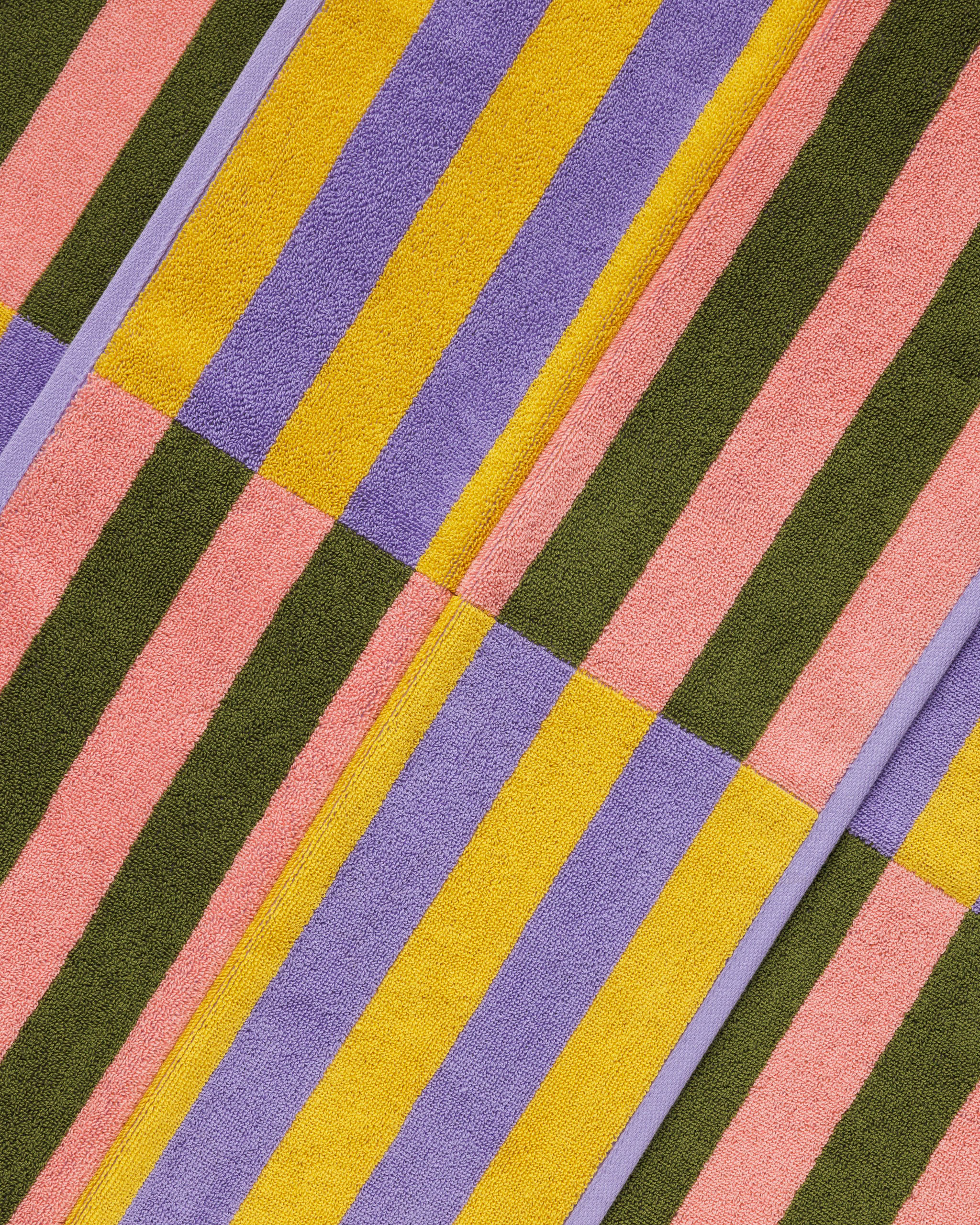 Baggu Hand Towel: Sunset Quilt Stripe