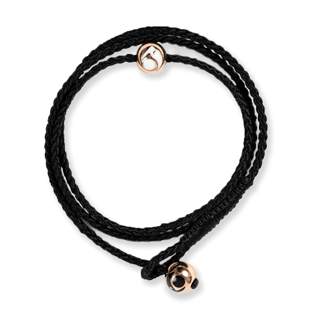 Lokai Triple Wrap Black Rosegold FUSE CULTURE