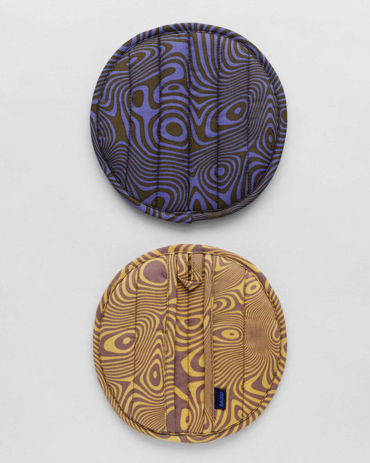 Pot Holder Set of 2 (Trippy Swirl)