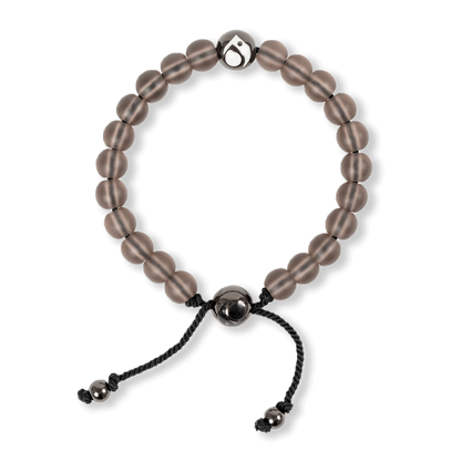 Lokai Glass Bead Bracelet Smoke Gunmetal